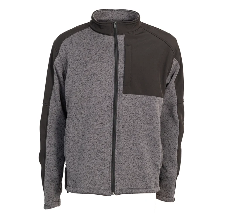 Men's Zip-Up Hoodie with Contrast Details