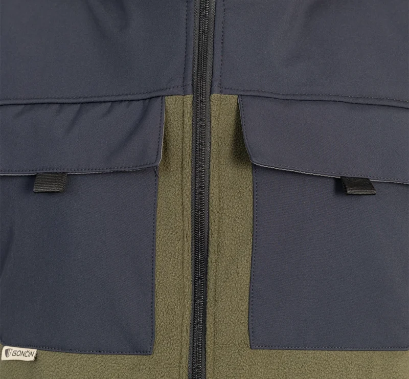 Fleece Work Vest with Softshell Details - Image 3