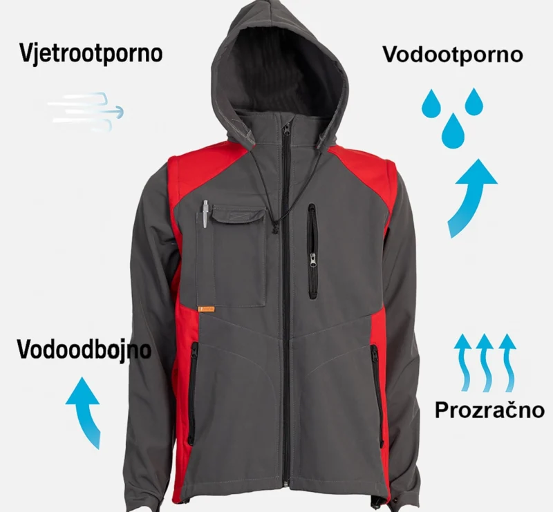 Softshell Jacket - ART. 4003 (with Hood) - Image 8